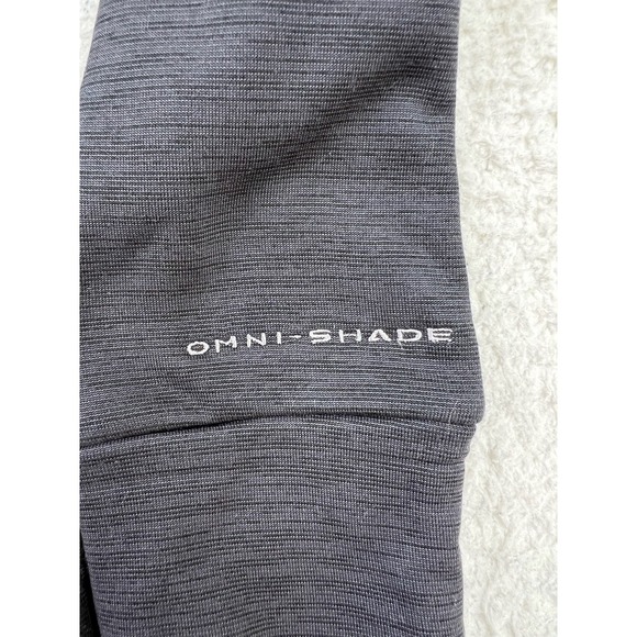 Columbia Pullover Sweatshirt Mens Large Gray Omni-Shade Funnel Neck Athletic - Picture 3 of 8